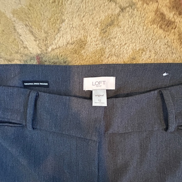 Loft Outlet Original Dress Trouser Pants – Size 12 – Dark Gray – EUC - Picture 3 of 7